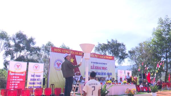 Xã Ngọk Tụ tổ chức Đại hội Thể dục thể thao lần thứ I năm 2025