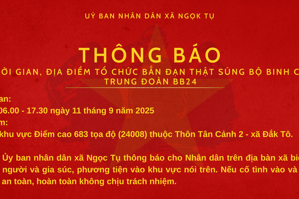 Thông báo bắn đạt thật của Trung đoàn BB24